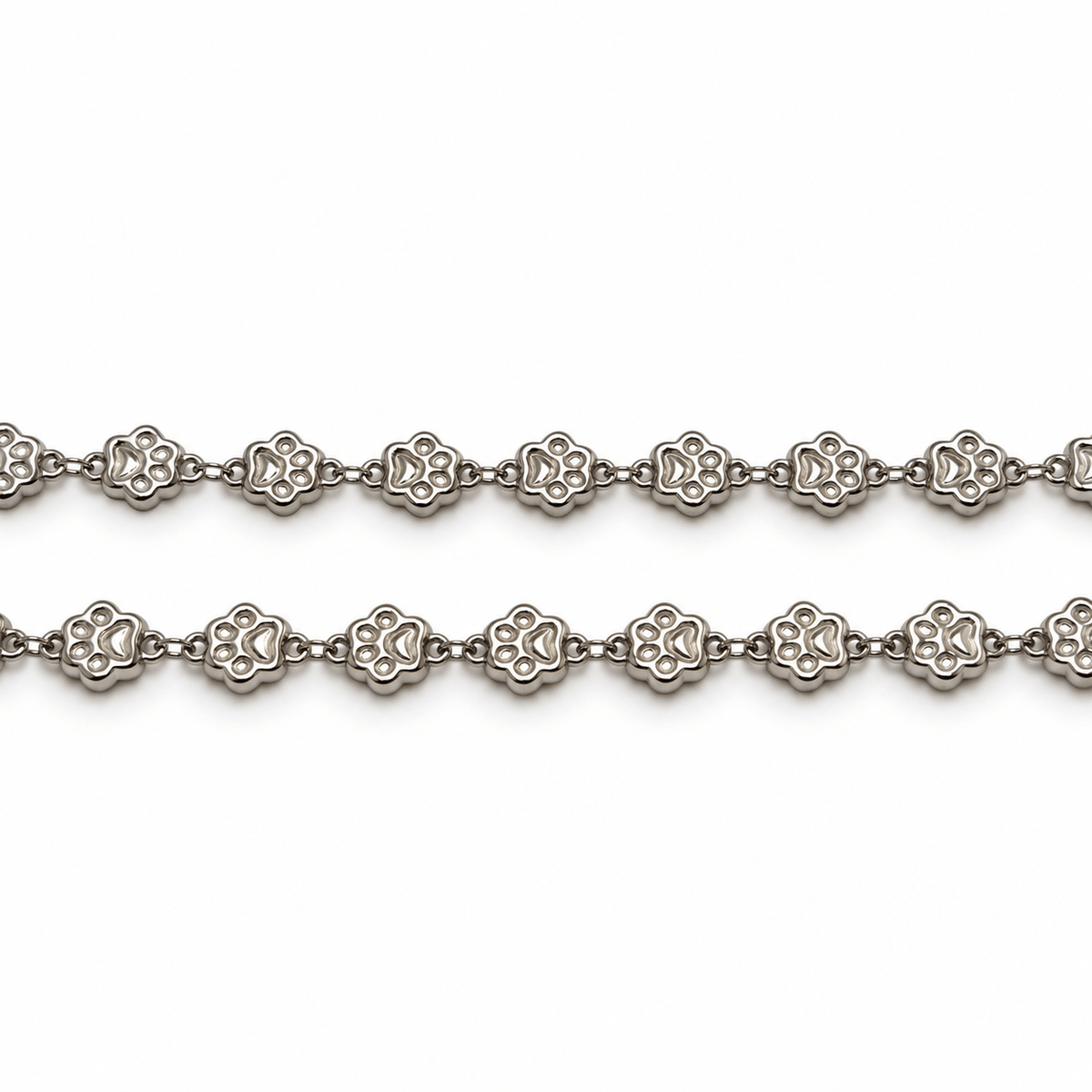 Vandfast Kæde Med Poter – Stål (10,5x7mm) - Uniq Perler - 125664