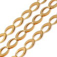 Vandfast Kæde Med Smukke Links, (15x9x3mm), 1m - Uniq Perler - 824848