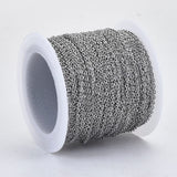 Vandfast Kæde – Stål, Ankerkæde (1.6x1.2x0.2mm) 1m - Uniq Perler - 