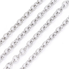 Water-resistant Chain – Steel Chain (2x1.6x0.4mm) 10 meters - Uniq Perler - 