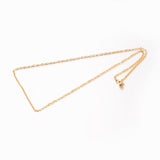 Water-resistant Classic Necklace, 18K Gold-plated Steel, (45cm) - Uniq Perler - 796842