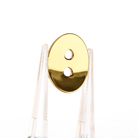 Vandfast Knappe Lås, 18K Forgyldt Stål, 11x14mm - Uniq Perler - 112499