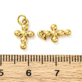 Vandfast Kors Vedhæng, 18K Forgyldt Stål, 12,5x7,5mm - Uniq Perler - 691810