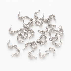 Wasserdichter Schlosskopf Endabschluss mit Öse – Stahl (8x4mm) 20 Stk - Uniq Perler - 57853355