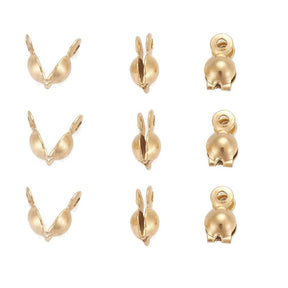 Wasserdichter Schlosskopf - Vergoldet Stahl (8x4mm, 10 Stk) - Uniq Perler - 399845