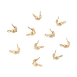 Vandfast Låsehoved - Forgyldt Stål (8x4mm, 10 Stk) - Uniq Perler - 399845