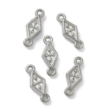 Vandfast Mellemled– Stål, harelkinformet (11,5x4,5mm) 2 stk. - Uniq Perler - 122173