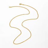 Vandfast Mini Panser Halskæde - 18K Forgyldt Stål (60cm) - Uniq Perler - 46677