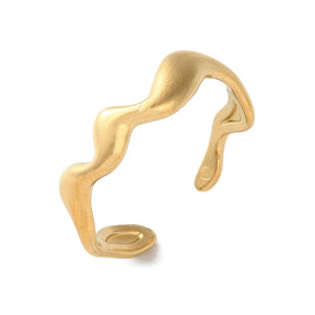 Wasserdichter und verstellbarer Ring - Vergoldet Stahl (16 - 19mm) - Uniq Perler - 115983
