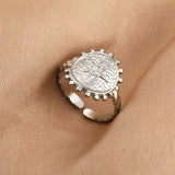 Vandfast Og Regulerbar Ring Stål - Uniq Perler - 115165