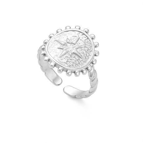 Vandfast Og Regulerbar Ring Stål - Uniq Perler - 115165