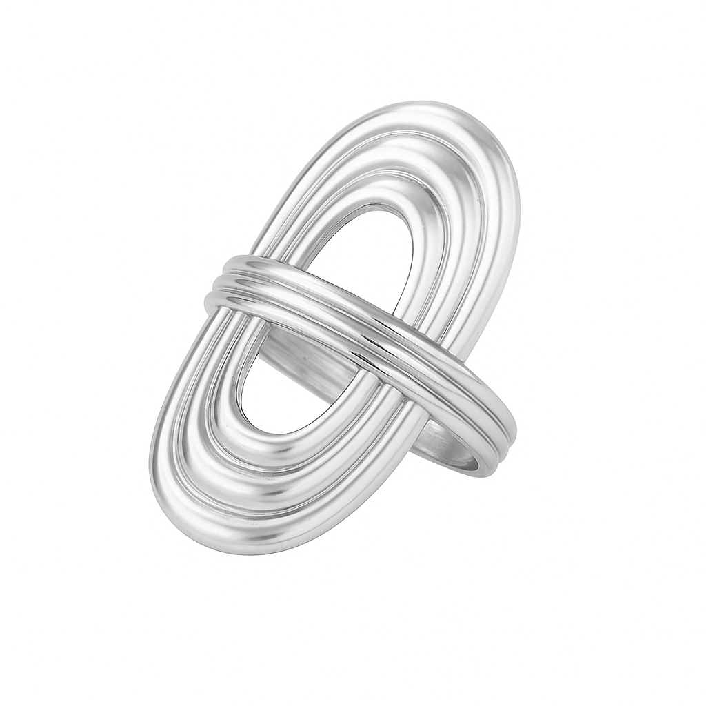 Vandfast Og Regulerbar Ring Stål - Uniq Perler - 115166