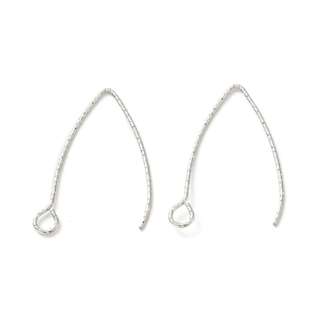 Wasserdicht ohrhaken, Stahl (27mm, 1 Paar) - Uniq Perler - 