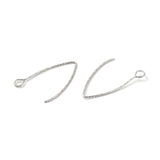 Wasserdicht ohrhaken, Stahl (27mm, 1 Paar) - Uniq Perler - 