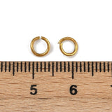 Vandfast Øsken/O - Ringe – Åben, Forgyldt Stål (5x0,8mm, 20 stk.) - Uniq Perler - 116415