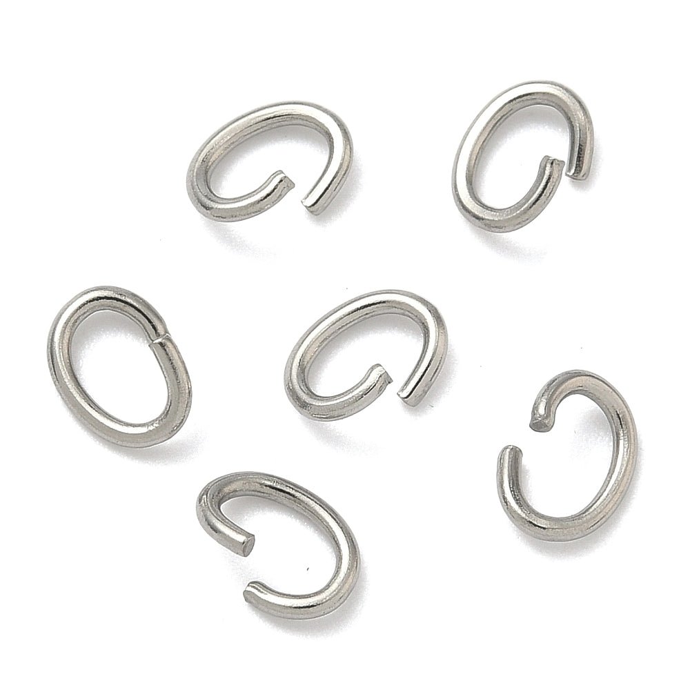 Wasserdichte Ösen/O-Ringe – Oval, Stahl (7x5x1mm), 20 Stück - Uniq Perler - 0000004904, 145388045698912942342854
