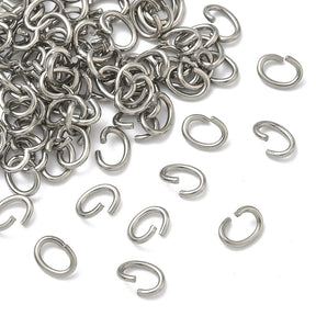 Water-resistant Jump ring/O - Rings – Oval, Steel (7x5x1mm), 20 pcs - Uniq Perler - 0000004904, 145388045698912942342854