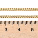 Vandfast Panser Halskæde, 18K Forgyldt Stål, 59,5mm - Uniq Perler - 114611