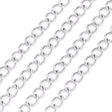 Vandfast Panser Kæde – Stål (3,5x2,4x0,5mm, 1 meter) - Uniq Perler - 124755