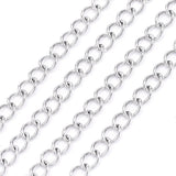Vandfast Panser Kæde – Stål (3,5x2,4x0,5mm, 1 meter) - Uniq Perler - 124755