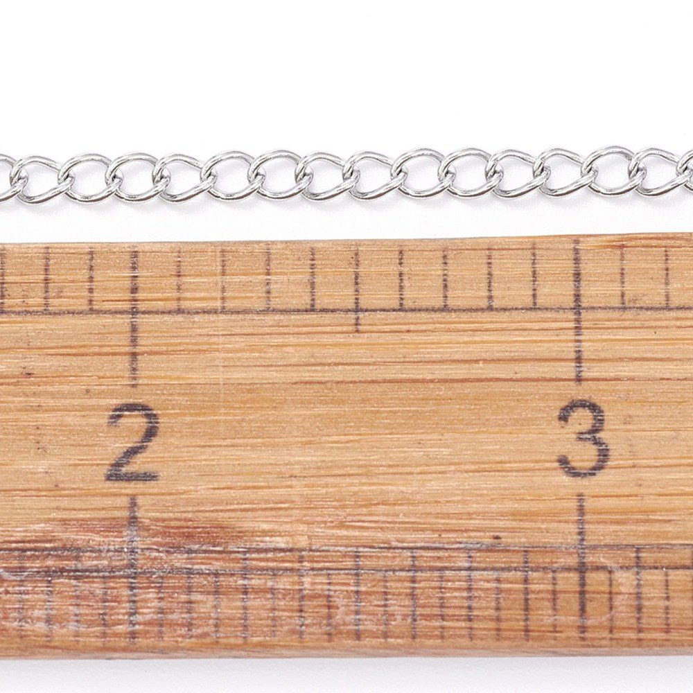 Vandfast Panser Kæde – Stål (4x3mm, 1 meter) - Uniq Perler - 123478