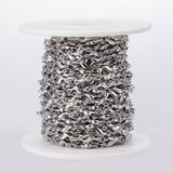 Vandfast Papirklips Kæde – Stål (11,5x3,5x2mm) - Uniq Perler - 125055