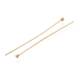 Vandfast Perlestave – 18K Forgyldt Stål (45x0,5mm) 25 stk - Uniq Perler - 116051