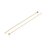 Vandfast Perlestave – 18K Forgyldt Stål (60x0,5mm) 25 stk - Uniq Perler - 116050