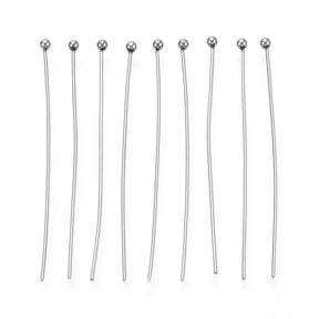 Water-resistant Pins – Stainless Steel (45x0.5mm) 25 pcs - Uniq Perler - 116048