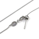 Vandfast Regulerbar Halskæde – Stål (50cm) - Uniq Perler - 116152