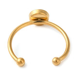 Vandfast Ring Til Pålimning Af Cabochon – 18K Forgyldt Stål (5 Stk) - Uniq Perler - 114986