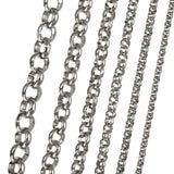 Vandfast Rolo Kæde, Stål, 2,5mm, 1m - Uniq Perler - 653357