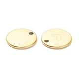 Vandfast Rundt Charm Med Hjerte, Forgyldt Stål, 11,5mm - Uniq Perler - 963849