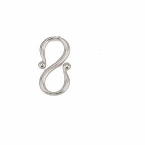 Water-resistant S - clasp, Steel, 13x6.5mm - Uniq Perler - 114324