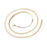 Vandfast Snake Halskæde – 18K Forgyldt Stål (60cm) - Uniq Perler - 115971