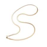 Vandfast Snake Halskæde – 18K Forgyldt Stål (60cm) - Uniq Perler - 115971