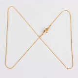 Vandfast Snake Halskæde – Forgyldt Stål (45cm) - Uniq Perler - 171843