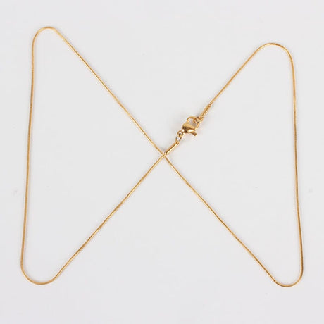 Vandfast Snake Halskæde – Forgyldt Stål (45cm) - Uniq Perler - 171843