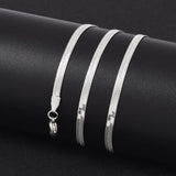 Vandfast Snake Halskæde – Stål (45+5cm, 3mm Bred) - Uniq Perler - 12155531