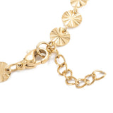 Vandfast Snowflake Armbånd – Forgyldt Stål (19cm) - Uniq Perler - 113930