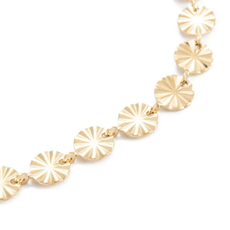 Vandfast Snowflake Armbånd – Forgyldt Stål (19cm) - Uniq Perler - 113930