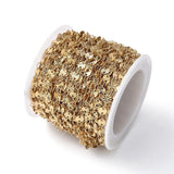 Vandfast Snowflake Kæde – Forgyldt Stål (4x0,5mm, 1m) - Uniq Perler - 114897