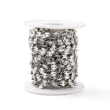 Vandfast Snowflake Kæde, Stål, 5x0,5mm - Uniq Perler - 0000014230