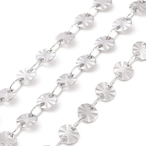 Vattentålig Snowflake Kedja, Stål, 5x0,5mm - Uniq Perler - 0000014230