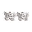 Vandfast Sommerfugle Vedhæng - Stål (12x15x3mm) 2 stk - Uniq Perler - 