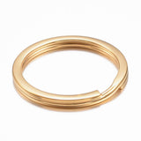 Vandfast Splitring/Nøglering - Forgyldt Stål (30mm, 4 stk) - Uniq Perler - 113798