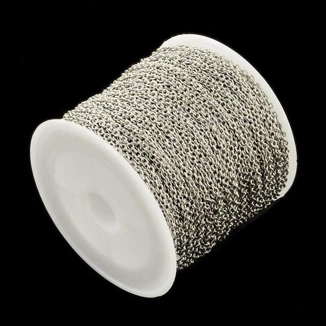 Vandfast Stål Ankerkæde – 2x1,5x0,4mm (25m) - Uniq Perler - 465404