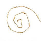 Vandfast Stål Kæde, Forgyldt, 1,5x0,4mm - Uniq Perler - 752982