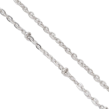 Wasserdichte Stahlkette – Satelliten-/Schiebekette 48 cm + Verlängerungskette - Uniq Perler - 