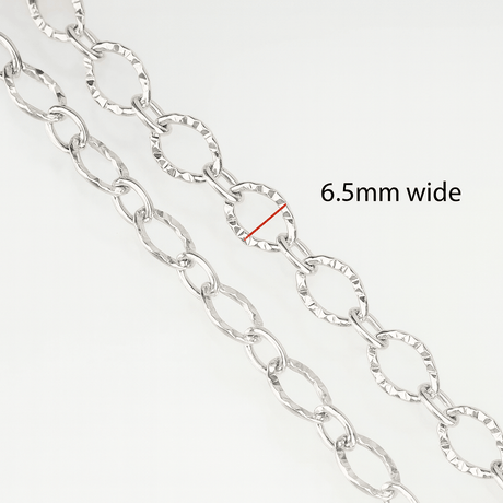 Vandfast Stål Kæde – Sunflower (1 Meter) - Uniq Perler - 